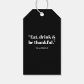 食べて、飲んで、感謝して ギフトタグ (正面)