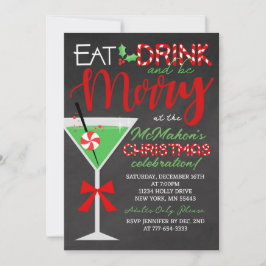 食べて、飲んで、楽しいクリスマスパーティ 招待状