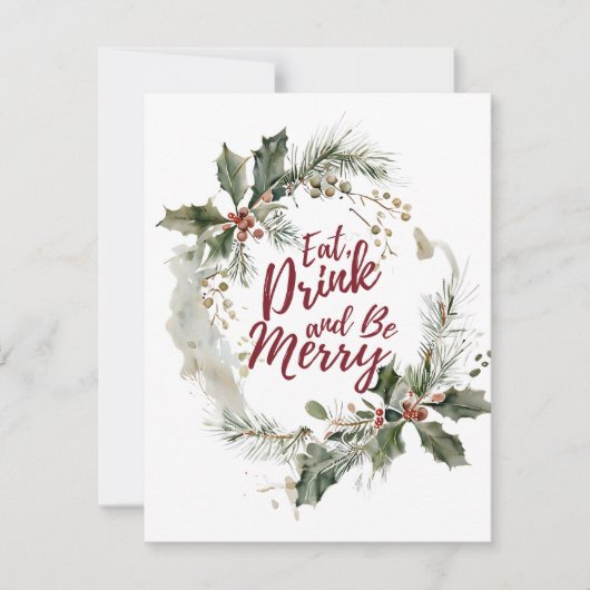 食べて、飲んで、楽しく過ごして シーズンカード (正面)