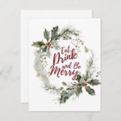 食べて、飲んで、楽しく過ごして シーズンカード (正面/裏面)