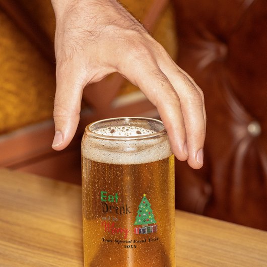 食べて、飲んで、楽しく過ごそう ガラス缶