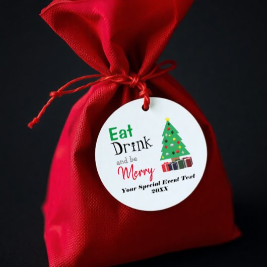 食べて、飲んで、楽しく過ごそう フェイバータグ