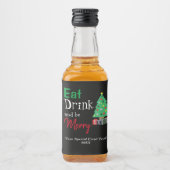 食べて、飲んで、楽しく過ごそう リキュールボトルラベル (正面)