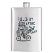 食べの全てのものレークーンサイクリング フラスク (正面)
