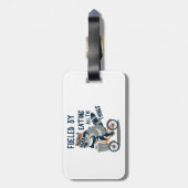 食べの全てのものレークーンサイクリング ラゲッジタグ (裏面縦)