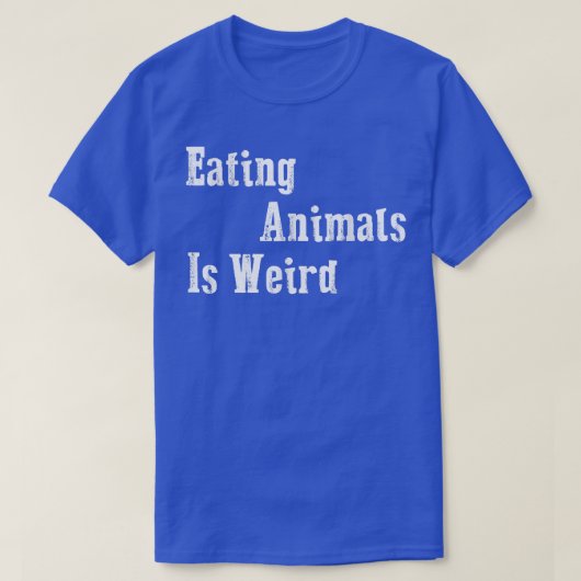食べの動物は – 風変わりビーガンギフトベジタリアンT- Tシャツ (デザイン正面)
