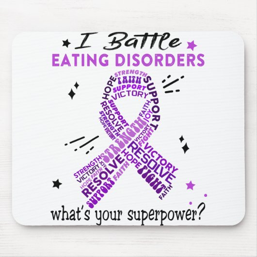 食べの障害を救う贈り物 マウスパッド (正面)