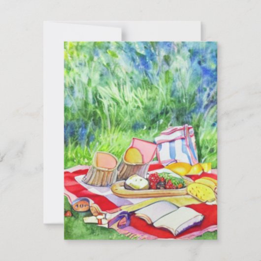 食べのOutside Water Colorノートカード ノートカード (正面)