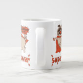 食べは私の超大国レッドクローンプグ漫画スタイル ジャンボコーヒーマグカップ (裏面)