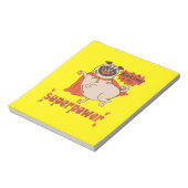 食べは私の超大国レッドクローンプグ漫画スタイル ノートパッド (回転)