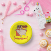 食べは私の超大国レッドクローンプグ漫画スタイル ペーパーボウル (パーティー)