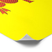 食べは私の超大国レッドクローンプグ漫画スタイル ポスター (角)