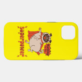 食べは私の超大国レッドクローンプグ漫画スタイル Case-Mate iPhoneケース (裏面 (横))