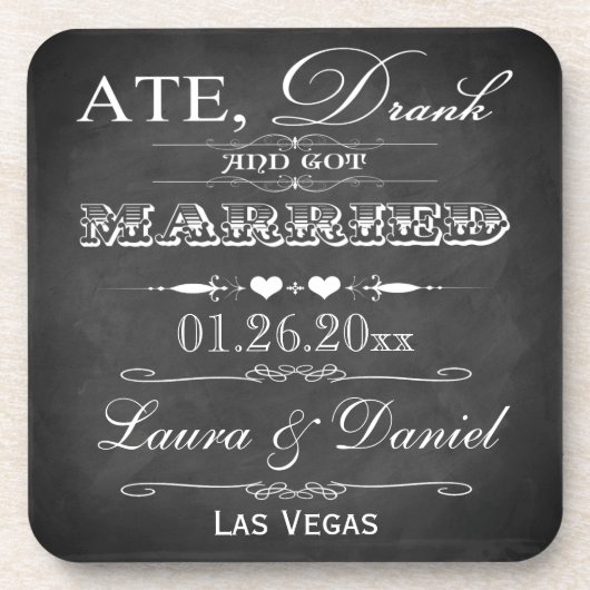 食べましたり、飲みました及び結婚されてコースターを結婚することは(6)を置きました コースター (正面)
