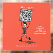 食べよう QRコード ウィンドウサイン (シート2)