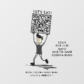 食べよう QRコード ウィンドウサイン (シート)