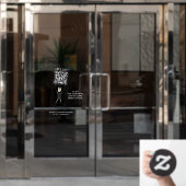 食べよう QR コード ウィンドウサイン (オフィスドア)