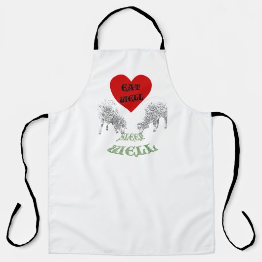 食べよく寝る エプロン (正面)