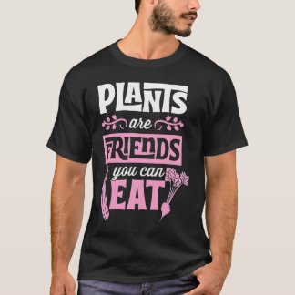 食べられる友達 植物 ヴィーガン ベジタリアン かわいい Tシャツ