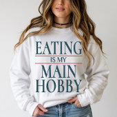 「食べることが趣味」Tシャツ、 食品愛好家への面白いギフト Tシャツ