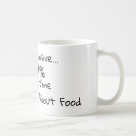 食べるのが好きな人へ贈る面白い引用 コーヒーマグカップ