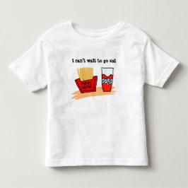 食べるのが待ちきれない トドラーTシャツ