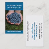 食べるべきあなたのためのブルーベリー! 名刺 (正面/裏面)