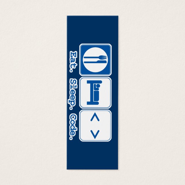 食べる寝るコード（HTML）ブックマーク (正面)