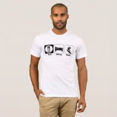 食べる寝るサーフィン Tシャツ (正面フル)