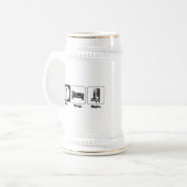 食べる寝るスタイル ビールジョッキ (正面左)