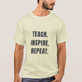 食べる寝る数学を教える繰り返す 面白い数学教師デザイン Tシャツ