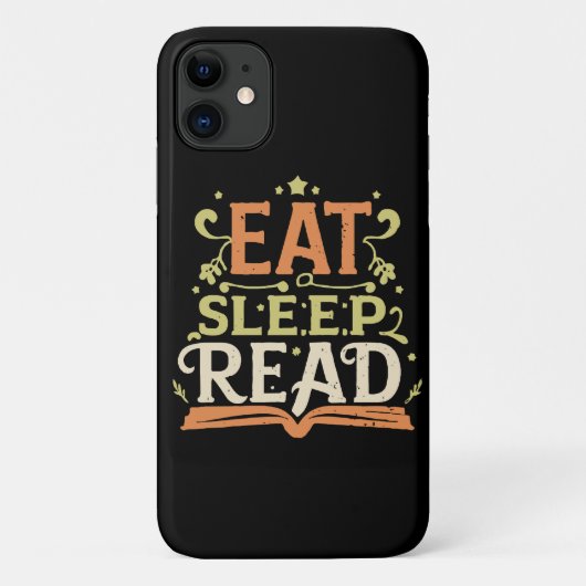 食べる寝る読書、楽しい読書 Case-Mate iPhoneケース (裏面)