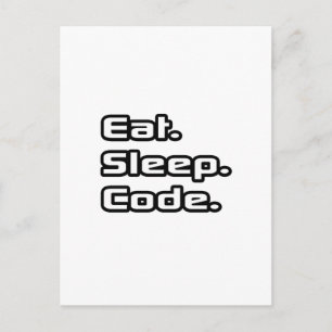 食べる。寝る。コードを書く。 ポストカード