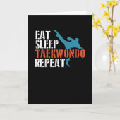 食べる 寝る テコンドー 繰り返す カード (黄色い花)