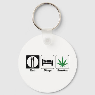 食べる 寝る 大麻を吸う キーホルダー