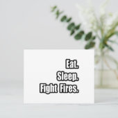 食べる。寝る。火事を消す。 ポストカード (スタンド正面)