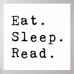 食べる。寝る。読む。 ポスター