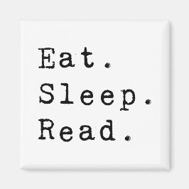 食べる。寝る。読む。 マグネット