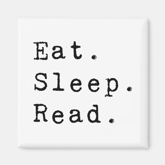 食べる。寝る。読む。 マグネット (正面)