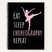 食べる 眠る 振付 繰り返す ノートブック (正面)