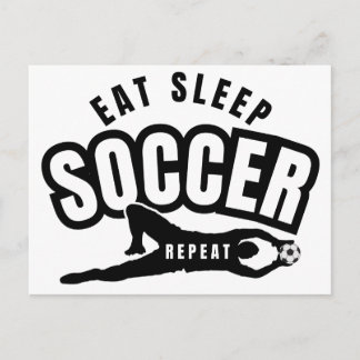 食べる 睡眠 サッカー 繰り返す ポストカード