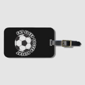 食べる 睡眠 サッカー 繰り返す ラゲッジタグ (正面横)