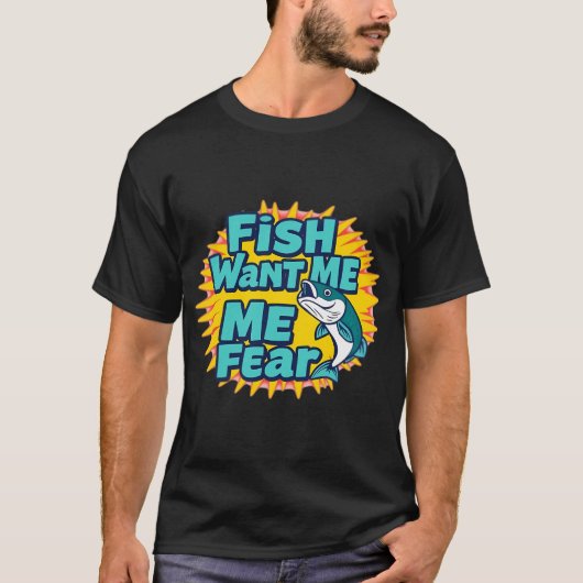 食べる 睡眠 釣り 繰り返す Tシャツ (正面)