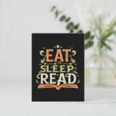 食べる 読む 寝る 面白い読書 出欠カード (スタンド正面)