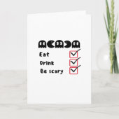 食べろ 飲めろ 怖がれ 最小限 クリーン カード (正面)