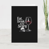 「食べろ、飲め、そして怖がれ」 カード (正面)