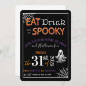 食べろ、飲め、そして気味悪くいろ 招待状 (正面/裏面)