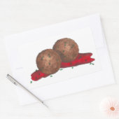 食べイタリアン物肉ボール肉ボールマリナラソース 長方形シール (封筒)