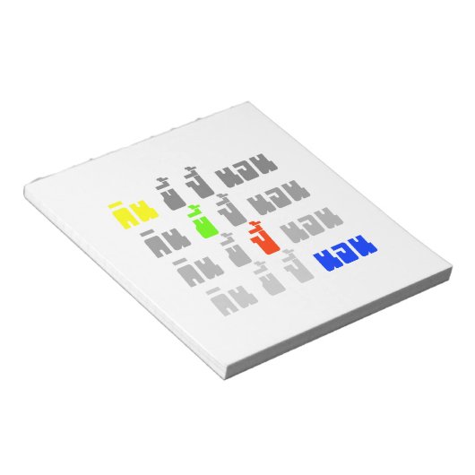 食べウンチブームスリープ★タイ語★ ノートパッド (アングル)