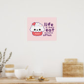 食べカップケーキ ポスター (キッチン)